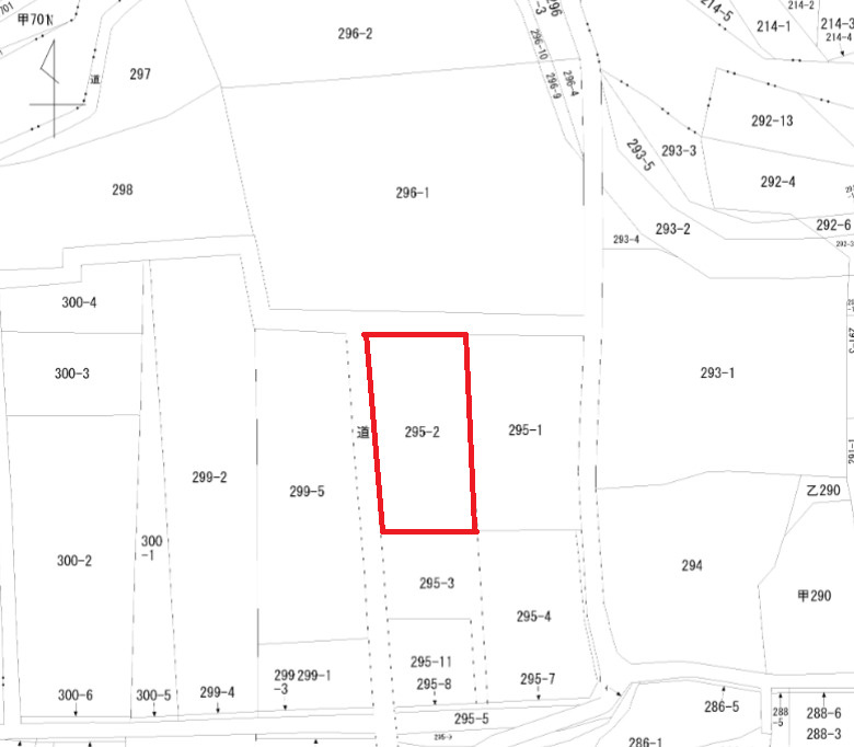 郡馬県高崎市吉井町岩崎　売地の土地図