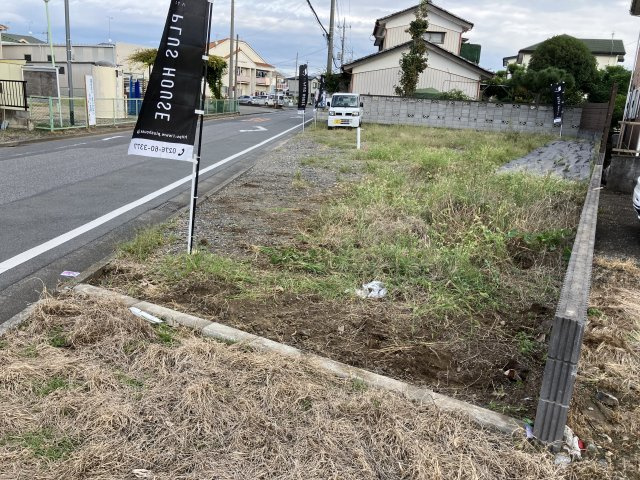 売地：第２寄木戸分譲1区画の外観|外観です。一部ブロック塀＋目隠しフェンス施工済みです。