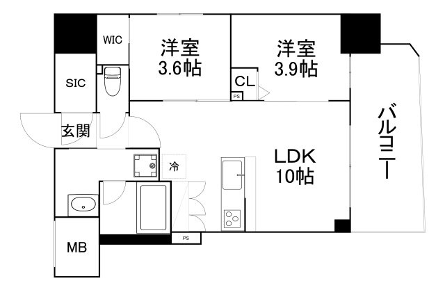【間取り】 | コンフォリア・リヴ大阪本町