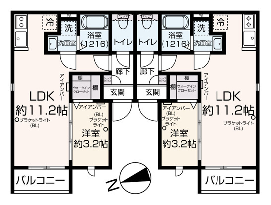 Pentas久留米の間取り