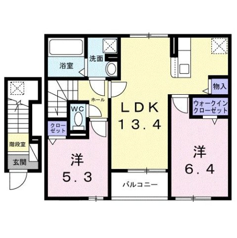 プログレス　Ａの間取り