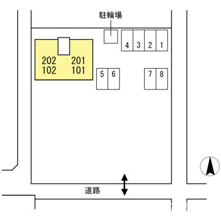 セジュール坂出の区画図