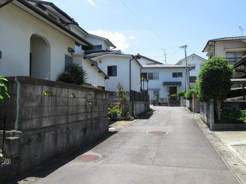 別府市扇山の前面道路含む現地写真