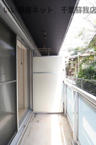 グレイス千葉中央Ⅱのバルコニー|広々としたバルコニーです