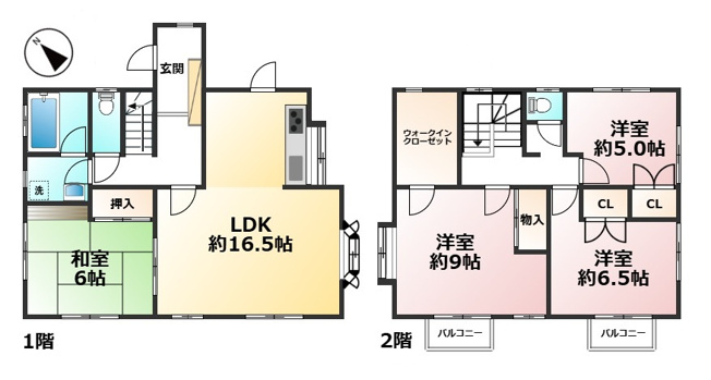 【間取り】 | 筑紫野市美しが丘南4丁目戸建