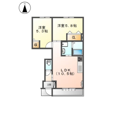 パークハイムの間取り