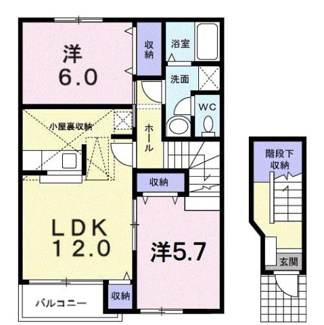 【間取り】 | サントル吉藤Ａ