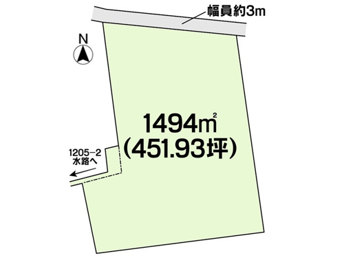 倉庫付き土地 船穂町水江 全1区画の外観