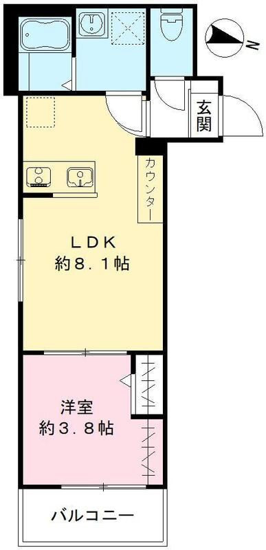 カサ　デ　ルーナ（Casa de luna）の間取り