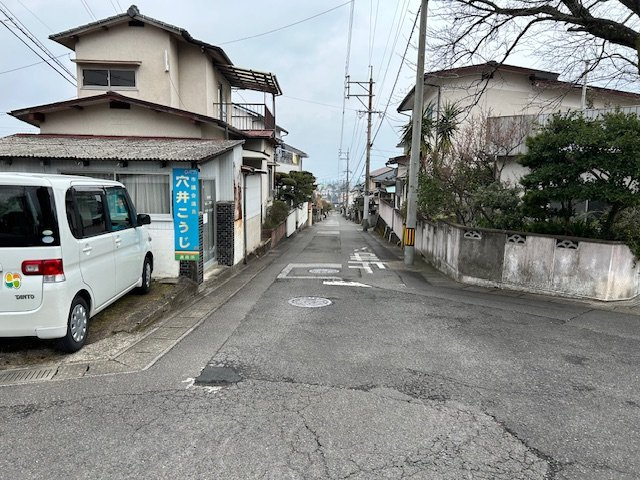 別府市大畑の前面道路含む現地写真