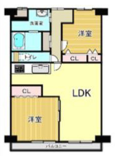 進和難波ハイライフの間取り