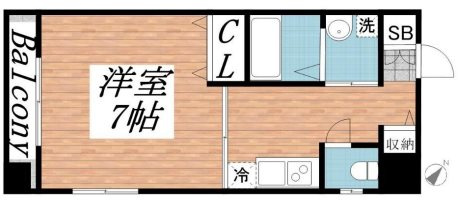 KHKコート板宿の間取り