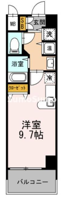 カスタリア三宮の間取り