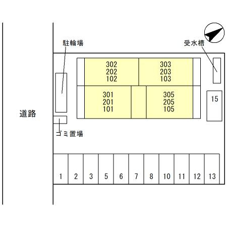 D-Place西飾磨Blossomの区画図
