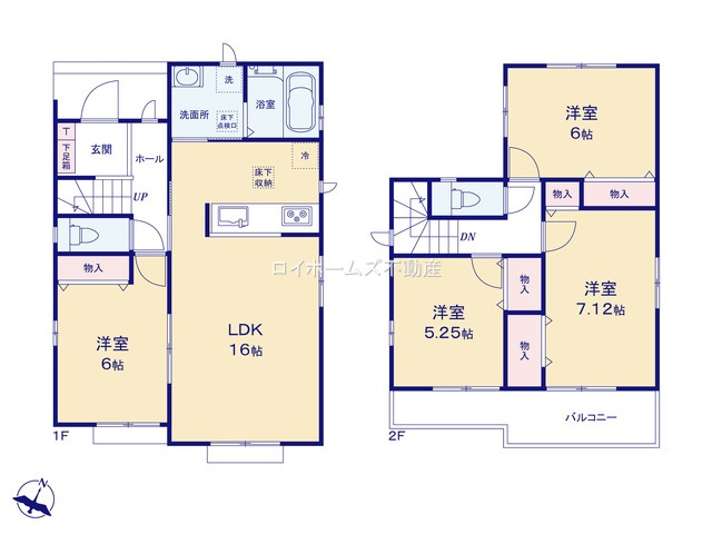 【間取り】 | 安城市美園町２丁目5-4『仲介料無料』新築戸建て | C号棟
