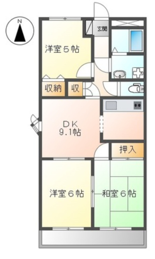 ソフィア花北の間取り