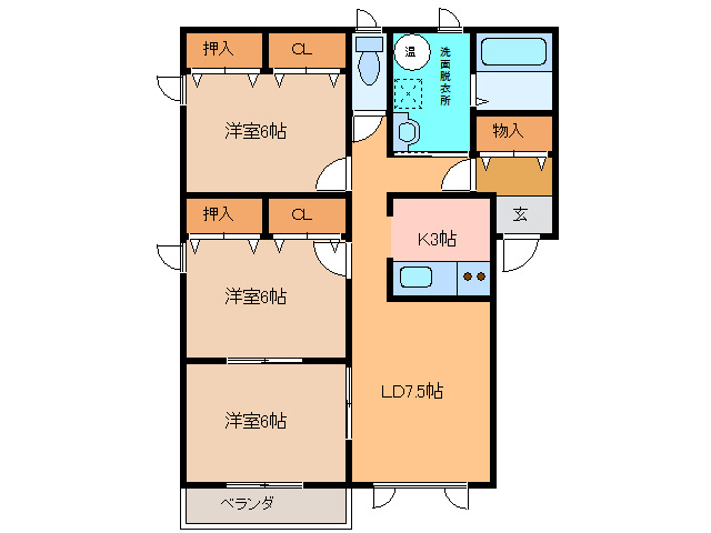 コーポエストリータの間取り