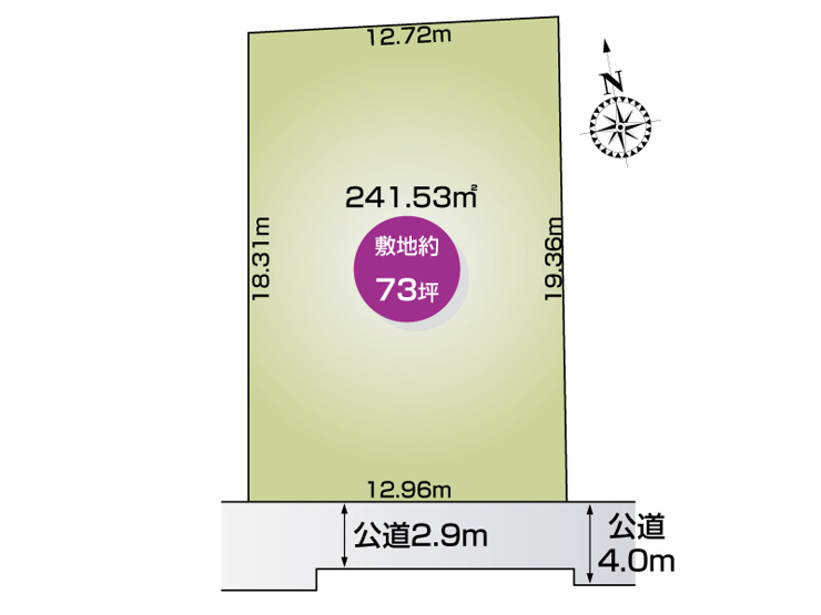 【区画図】杉戸町杉戸２丁目　売地