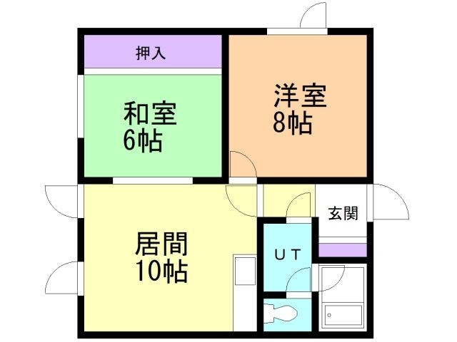 ハッピーハイツⅡの間取り