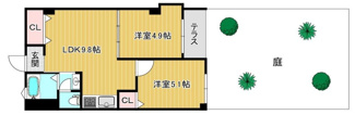 【間取り】 | 夙川第3コーポラス