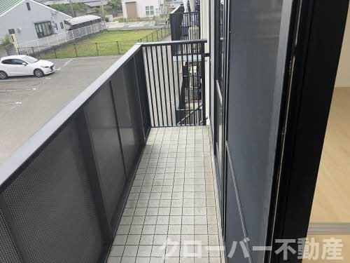 レシェンテ D棟のバルコニー