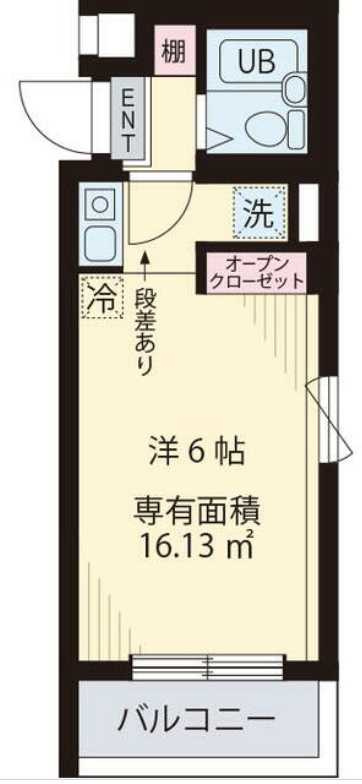 パークハイム桜新町　フルリノベーション　角部屋　管理人巡回の間取り