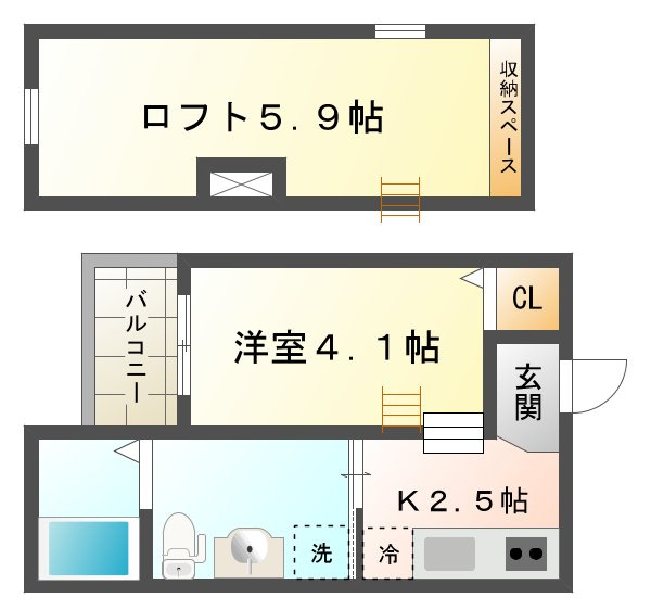 シャイニー西舞子の間取り