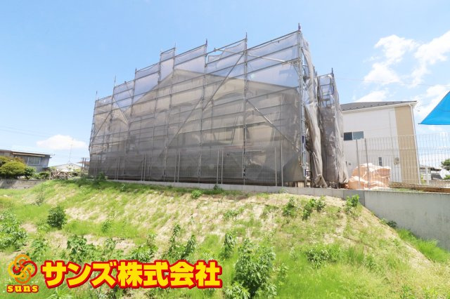 矢吹町小松第６　　　１号棟　　　善郷小学校、矢吹中学区の外観|南西側から見た外観♪
