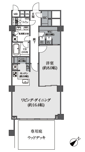 逗子マリーナ厚生用建物５号棟の間取り