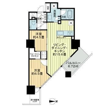【間取り】 | プライムパークス品川シーサイド　ザ・タワー