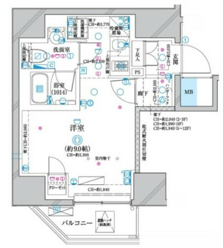 【間取り】 | ディアレイシャス蒲田Ⅱ