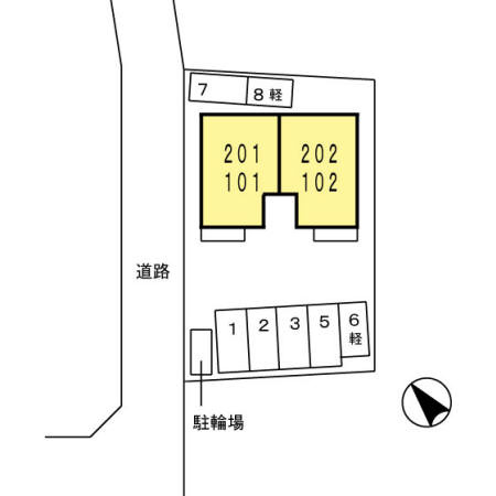 プレタメゾン大前3の区画図