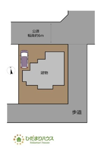 【区画図】 | 石岡市南台2丁目　中古戸建 | 陽当たり良好で昼間は電気いらず。