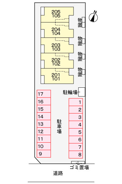 ミルローズ　Ｙの駐車場|駐車場
