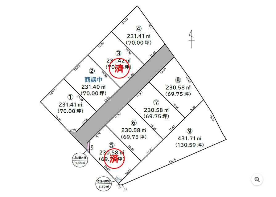 古志町建売分譲地