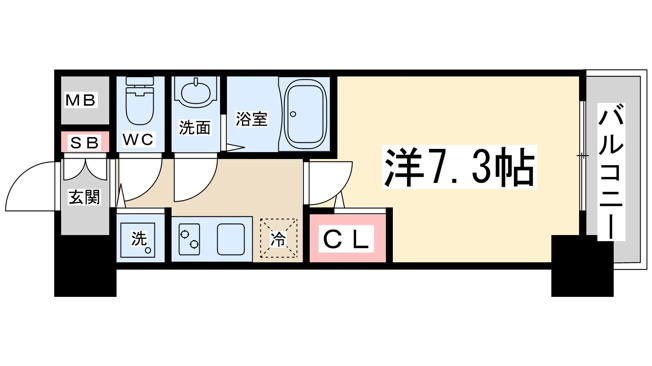【間取り】 | エスレジデンス新大阪駅前