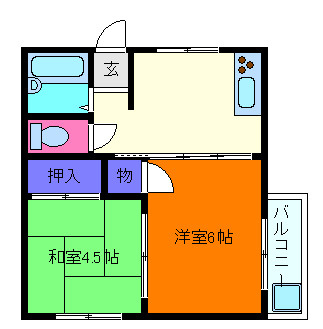 六甲アビタシオンの間取り