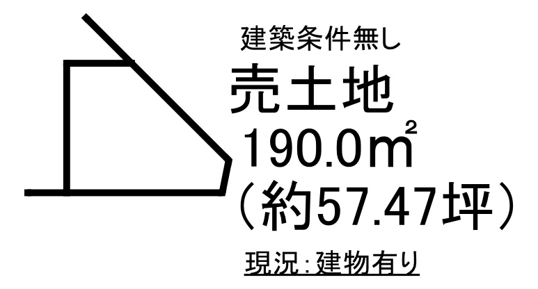 小名浜字中原 売土地の土地図