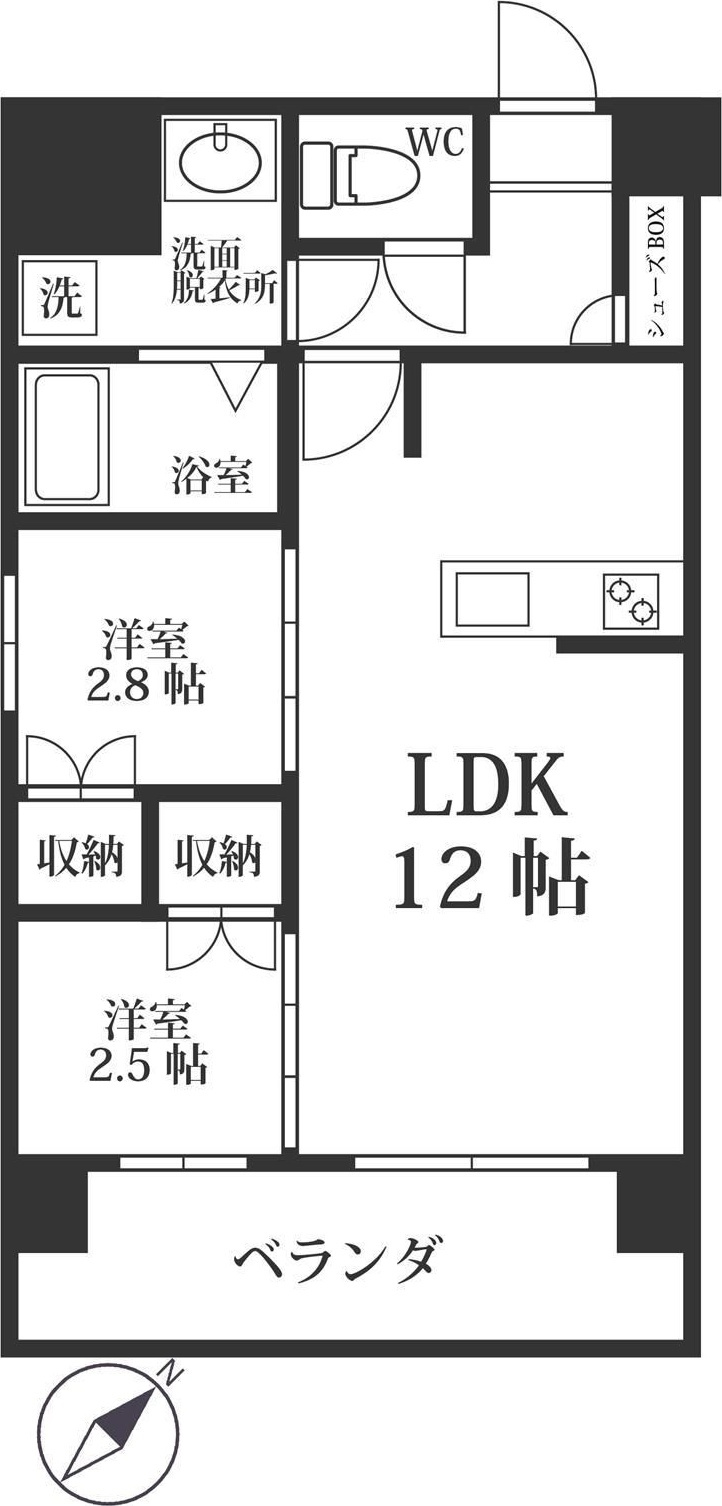 MODERN PALAZZO六本松stationの間取り