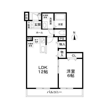 Ｌａｎａｉ　Ｈｏｕｓｅ　３９３　Ｌａｕｌｅ’ａの間取り