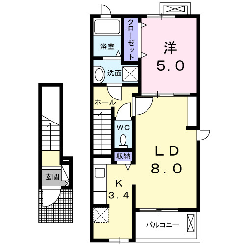グリーンステージⅢ番館の間取り|間取図