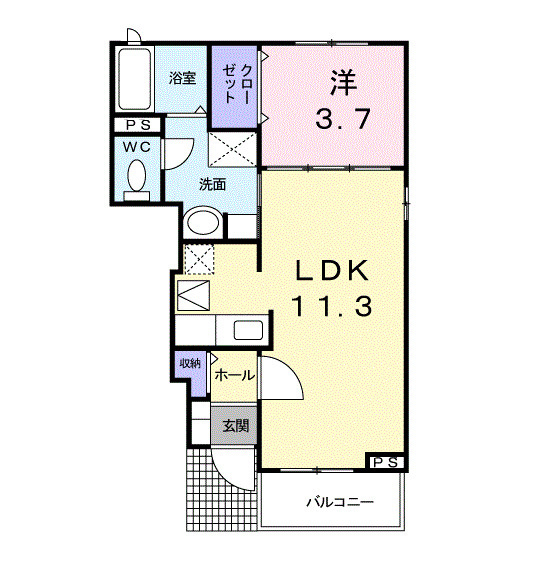 ポラリスⅡの間取り|間取図