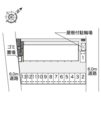【区画図】 | レオパレスミドリノB