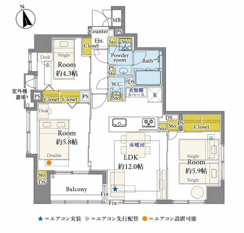 【間取り】 | 藤和シティホームズ上野山伏町