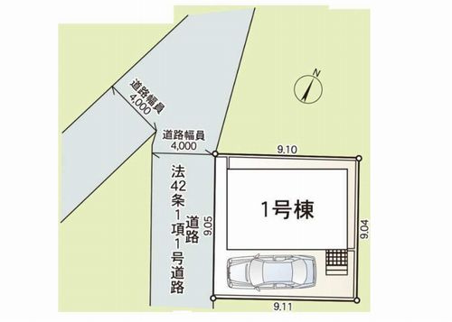 【仲介手数料０円】座間市栗原中央第41　新築一戸建ての区画図|座間市栗原中央第41　新築一戸建て