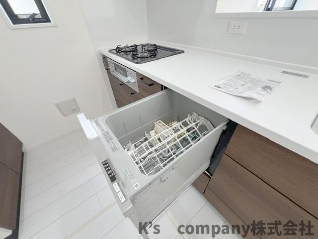 ◎茅ヶ崎市浜之郷　新築戸建のキッチン|家事の負担を軽減してくれる食器洗い乾燥機付き☆
