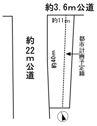 ６６８５７　岐阜市則武土地の区画図
