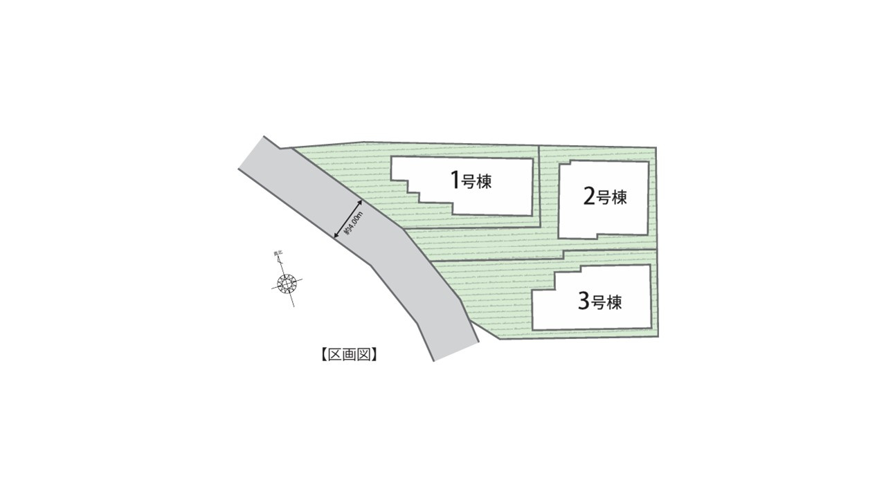 smile town　昭島７４期　全３棟　３号棟の区画図