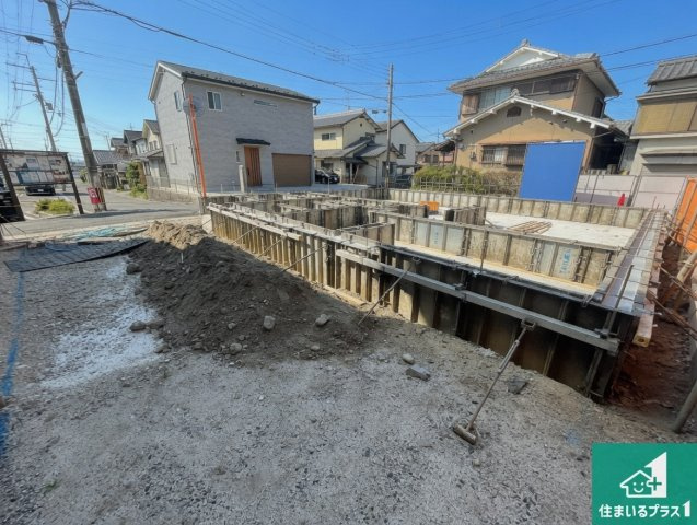 ★大津市坂本　新築一戸建ての外観|現在の進捗状況です！順調に作業進行中、完成が待ち遠しいです！詳細の間取り等、お気軽にお問い合わせください！