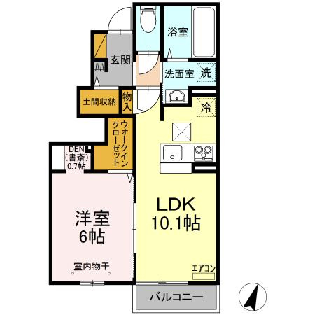 Grand Winds Tsukuba Ⅵの間取り